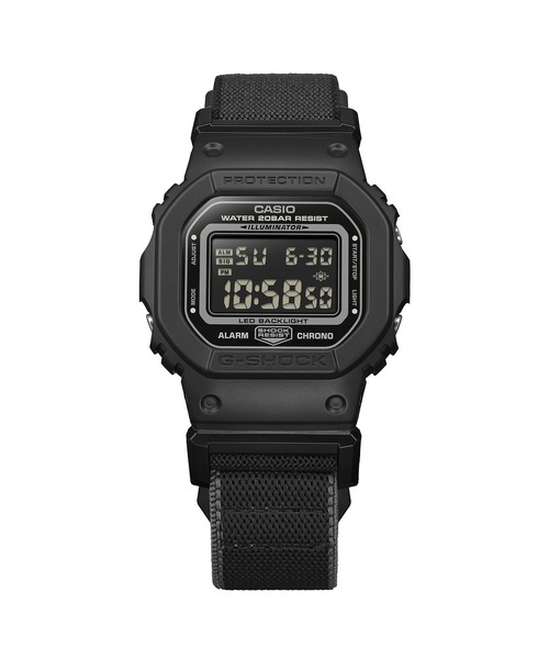 G-SHOCK（ジーショック）の「NEW CLOTH BANDシリーズ / DW-5600MNC-1JF（デジタル腕時計・メンズ・ブラック・FREE）」の4枚目の写真
