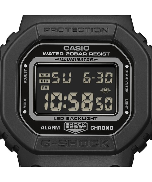G-SHOCK（ジーショック）の「NEW CLOTH BANDシリーズ / DW-5600MNC-1JF（デジタル腕時計・メンズ・ブラック・FREE）」の5枚目の写真