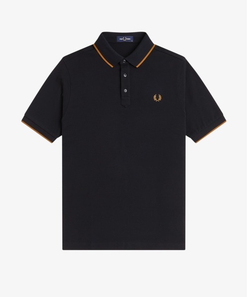 FRED PERRY(フレッドペリー)の「Collar Stand Polo Shirt /スタンドカラーポロシャツ(ポロシャツ・メンズ・ブラック・L/M/S)」の2枚目の写真