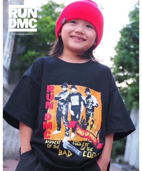 Good Time Apartment(グッドタイムアパートメント)の「【Good Time Apartment】【キッズサイズ有り】King of Good Time Tee『RUN DMC』(Tシャツ/カットソー・レディース・ブラック・150/XL/M)」の1枚目の写真