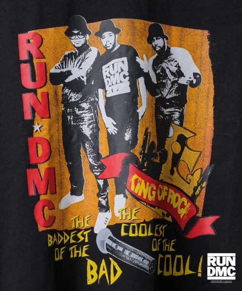 Good Time Apartment(グッドタイムアパートメント)の「【Good Time Apartment】【キッズサイズ有り】King of Good Time Tee『RUN DMC』(Tシャツ/カットソー・レディース・ブラック・150/XL/M)」の2枚目の写真