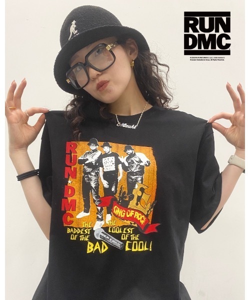 Good Time Apartment(グッドタイムアパートメント)の「【Good Time Apartment】【キッズサイズ有り】King of Good Time Tee『RUN DMC』(Tシャツ/カットソー・レディース・ブラック・150/XL/M)」の10枚目の写真