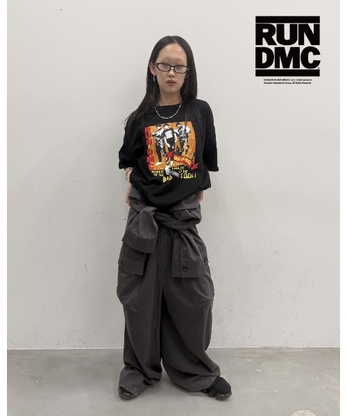 Good Time Apartment(グッドタイムアパートメント)の「【Good Time Apartment】【キッズサイズ有り】King of Good Time Tee『RUN DMC』(Tシャツ/カットソー・レディース・ブラック・150/XL/M)」の13枚目の写真