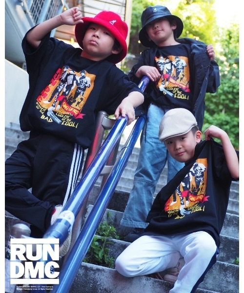 Good Time Apartment(グッドタイムアパートメント)の「【Good Time Apartment】【キッズサイズ有り】King of Good Time Tee『RUN DMC』(Tシャツ/カットソー・レディース・ブラック・150/XL/M)」の4枚目の写真