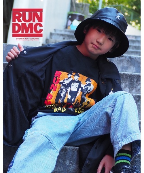 Good Time Apartment(グッドタイムアパートメント)の「【Good Time Apartment】【キッズサイズ有り】King of Good Time Tee『RUN DMC』(Tシャツ/カットソー・レディース・ブラック・150/XL/M)」の6枚目の写真