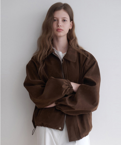 LENAV(ルナブ)の「Deep Brown suede Jacket(ライダースジャケット・レディース・その他・LARGE/MEDIUM)」の1枚目の写真