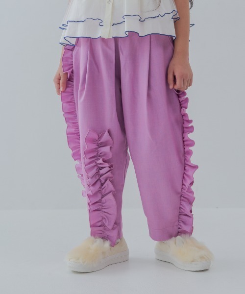 unica(ユニカ)の「フリルパンツ(その他パンツ・キッズ・ネイビー/チャコール/ピンク/ライトブルー・L/XL)」の4枚目の写真