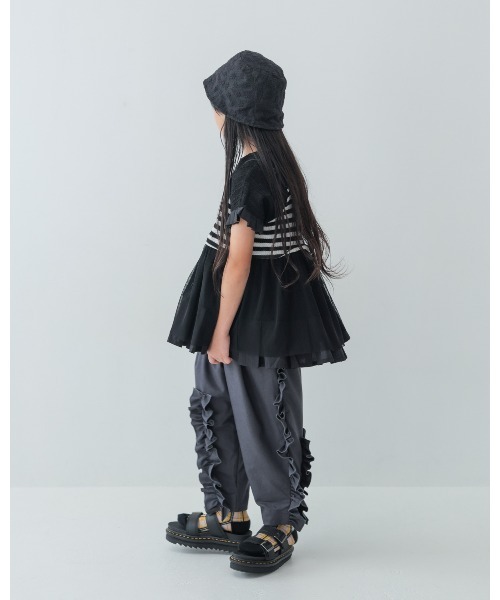 unica(ユニカ)の「フリルパンツ(その他パンツ・キッズ・ネイビー/チャコール/ピンク/ライトブルー・L/XL)」の6枚目の写真