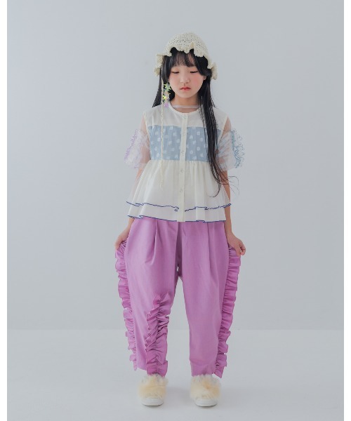unica(ユニカ)の「フリルパンツ(その他パンツ・キッズ・ネイビー/チャコール/ピンク/ライトブルー・L/XL)」の19枚目の写真