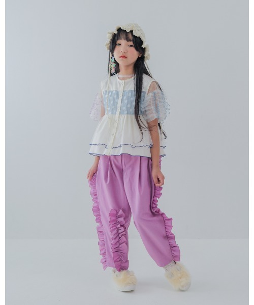 unica(ユニカ)の「フリルパンツ(その他パンツ・キッズ・ネイビー/チャコール/ピンク/ライトブルー・L/XL)」の20枚目の写真