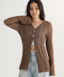 studio CLIP | 【daily CLIP】カットレースVネックカーディガン(カーディガン/ボレロ)