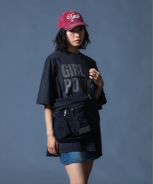 X-girl(エックスガール)の「DISTRESSED BIG TEE DRESS(ワンピース・レディース・ブラック/ブラウン・S/M)」の3枚目の写真