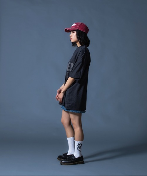 X-girl(エックスガール)の「DISTRESSED BIG TEE DRESS(ワンピース・レディース・ブラック/ブラウン・S/M)」の9枚目の写真