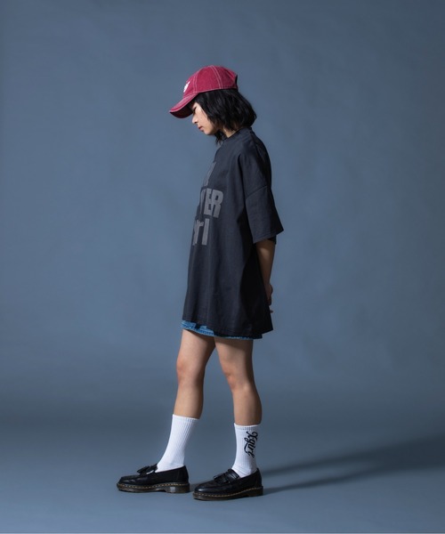 X-girl(エックスガール)の「DISTRESSED BIG TEE DRESS(ワンピース・レディース・ブラック/ブラウン・S/M)」の11枚目の写真