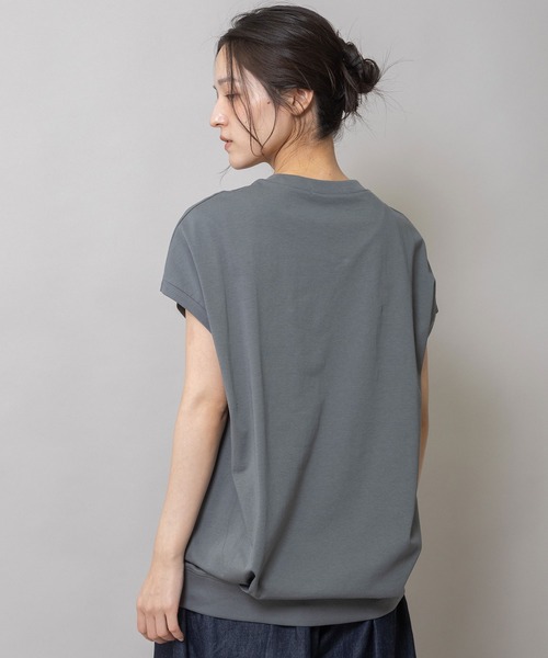 Munich(ミューニック)の「コットンジャージチュニックプルオーバー(Tシャツ/カットソー・レディース・ダークグレー/ホワイト/レッド/ライトベージュ・FREE)」の20枚目の写真