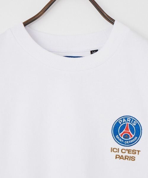 PARIS SAINT-GERMAIN（パリサンジェルマン）の「[PARIS SAINT-GERMAIN/パリ・サン＝ジェルマン] バーティカルロゴ バックプリント ショートスリーブTシャツ（Tシャツ/カットソー・メンズ・ホワイト/ブラック・XL/L/M）」の9枚目の写真