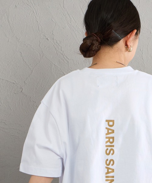 PARIS SAINT-GERMAIN（パリサンジェルマン）の「[PARIS SAINT-GERMAIN/パリ・サン＝ジェルマン] バーティカルロゴ バックプリント ショートスリーブTシャツ（Tシャツ/カットソー・メンズ・ホワイト/ブラック・XL/L/M）」の22枚目の写真