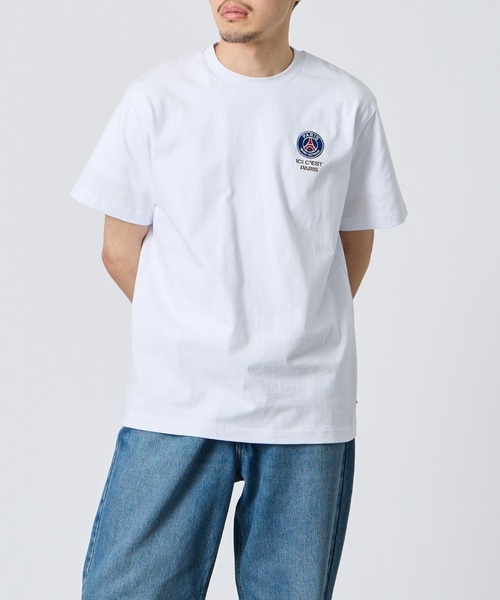 PARIS SAINT-GERMAIN（パリサンジェルマン）の「[PARIS SAINT-GERMAIN/パリ・サン＝ジェルマン] バーティカルロゴ バックプリント ショートスリーブTシャツ（Tシャツ/カットソー・メンズ・ホワイト/ブラック・XL/L/M）」の13枚目の写真