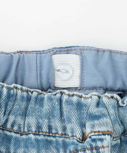 petit main（プティマイン）の「柔らか加工デニムロングパンツ（デニムパンツ・キッズ・ライトブルー/ブルー・100cm/110cm/90cm/80ｃｍ/130cm/120cm）」の5枚目の写真