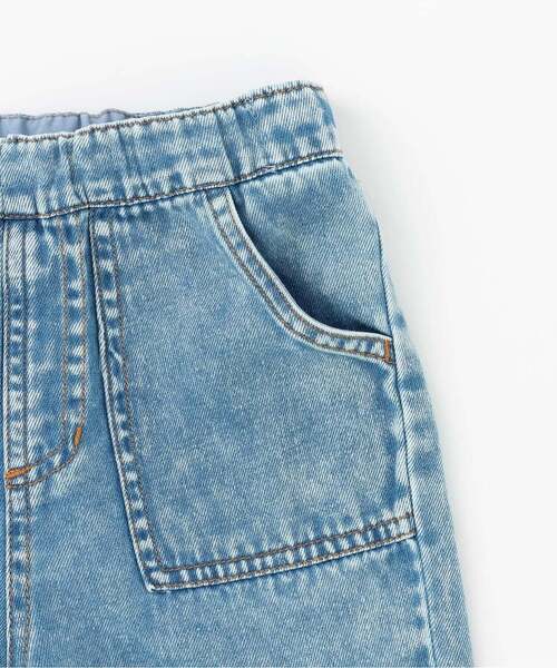 petit main（プティマイン）の「柔らか加工デニムロングパンツ（デニムパンツ・キッズ・ライトブルー/ブルー・100cm/110cm/90cm/80ｃｍ/130cm/120cm）」の6枚目の写真