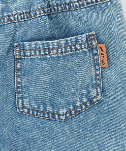 petit main（プティマイン）の「柔らか加工デニムロングパンツ（デニムパンツ・キッズ・ライトブルー/ブルー・100cm/110cm/90cm/80ｃｍ/130cm/120cm）」の8枚目の写真