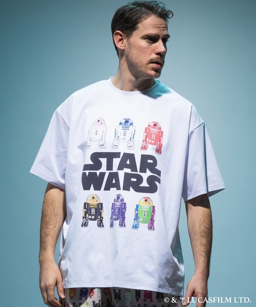 SAKAZEN(サカゼン)の「『STAR WARS/スター・ウォーズ』Tシャツ 半袖 メンズ 大きいサイズ 「マンダロリアン」「グローグー」デザインTシャツ ラバープリント 総柄 / サカゼン80周年記念 オリジナルデザイン(Tシャツ/カットソー・メンズ・A/C/D/E/B・X1(3L~4L)/X2(4L~5L)/X3(6L~7L)/L/LL)」の4枚目の写真