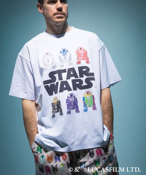 SAKAZEN(サカゼン)の「『STAR WARS/スター・ウォーズ』Tシャツ 半袖 メンズ 大きいサイズ 「マンダロリアン」「グローグー」デザインTシャツ ラバープリント 総柄 / サカゼン80周年記念 オリジナルデザイン(Tシャツ/カットソー・メンズ・A/C/D/E/B・X1(3L~4L)/X2(4L~5L)/X3(6L~7L)/L/LL)」の6枚目の写真