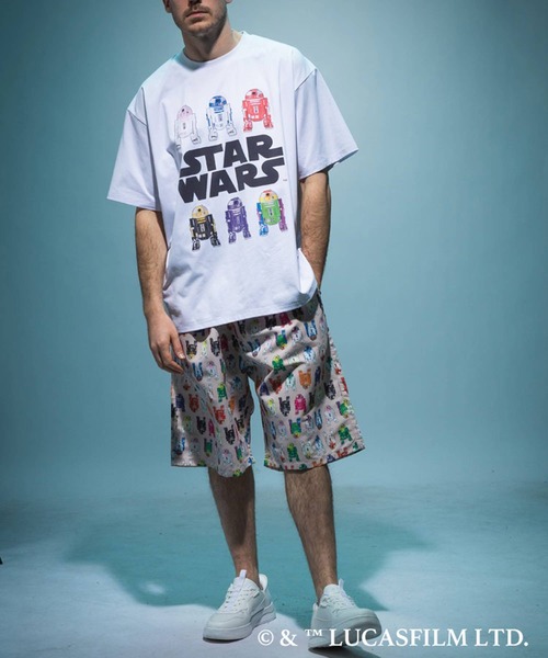 SAKAZEN(サカゼン)の「『STAR WARS/スター・ウォーズ』Tシャツ 半袖 メンズ 大きいサイズ 「マンダロリアン」「グローグー」デザインTシャツ ラバープリント 総柄 / サカゼン80周年記念 オリジナルデザイン(Tシャツ/カットソー・メンズ・A/C/D/E/B・X1(3L~4L)/X2(4L~5L)/X3(6L~7L)/L/LL)」の9枚目の写真