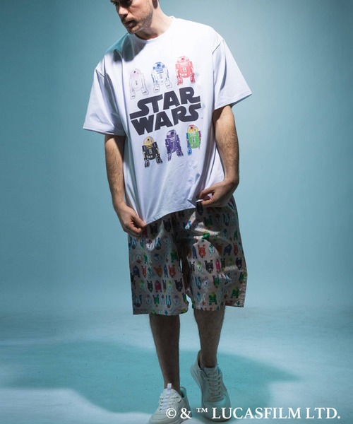 SAKAZEN(サカゼン)の「『STAR WARS/スター・ウォーズ』Tシャツ 半袖 メンズ 大きいサイズ 「マンダロリアン」「グローグー」デザインTシャツ ラバープリント 総柄 / サカゼン80周年記念 オリジナルデザイン(Tシャツ/カットソー・メンズ・A/C/D/E/B・X1(3L~4L)/X2(4L~5L)/X3(6L~7L)/L/LL)」の10枚目の写真