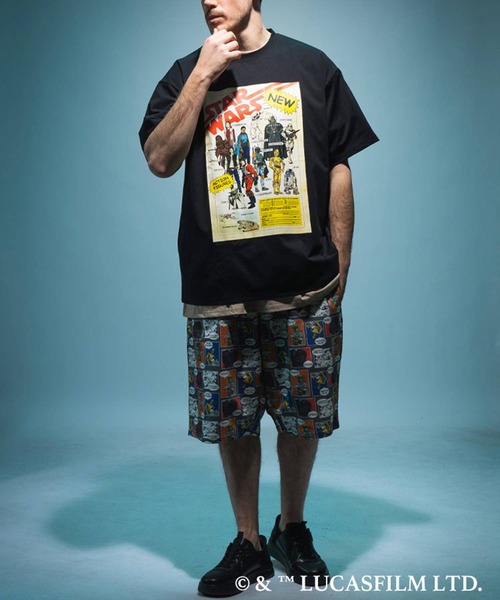 SAKAZEN(サカゼン)の「『STAR WARS/スター・ウォーズ』Tシャツ 半袖 メンズ 大きいサイズ 「マンダロリアン」「グローグー」デザインTシャツ ラバープリント 総柄 / サカゼン80周年記念 オリジナルデザイン(Tシャツ/カットソー・メンズ・A/C/D/E/B・X1(3L~4L)/X2(4L~5L)/X3(6L~7L)/L/LL)」の16枚目の写真