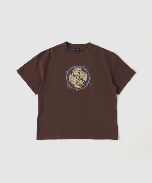 BRAIN DEAD(ブレインデット)の「BRAIN DEAD / ブレインデッド YING YANG RUN T-SHIRT(Tシャツ/カットソー・メンズ・ブラウン・LARGE/MEDIUM)」の1枚目の写真