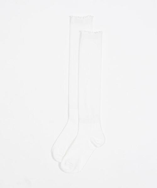 WEGO(ウィゴー)の「WEGO/2WAYメローリブハイソックス(ソックス/靴下・レディース・ブラック/ホワイト・23-25cm)」の20枚目の写真