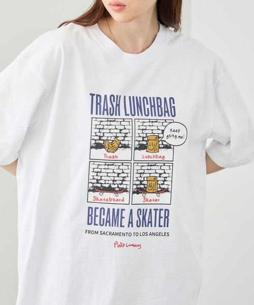 Philip Lumbang(フィリップランバン)の「【Philip Lumbang/フィリップランバン】レギュラーシルエット グラフィック プリント 半袖Tシャツ(Tシャツ/カットソー・メンズ・ホワイト/チャコールグレー/ブラック・M/L/XL)」の11枚目の写真