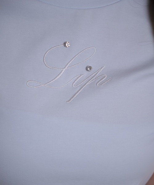 LIPSERVICE（リップサービス）の「LIPロゴアクセントTシャツ（Tシャツ/カットソー・レディース・ブラック/ブルー/ホワイト/ピンク・FREE）」の15枚目の写真