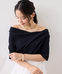 VIS（ビス）の「テレコハーフスリーブドレーププルオーバー（Tシャツ/カットソー）」