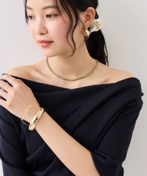 VIS（ビス）の「テレコハーフスリーブドレーププルオーバー（Tシャツ/カットソー・レディース・オフホワイト/ホワイト系その他5/ネイビー/ピンク・FREE）」の13枚目の写真