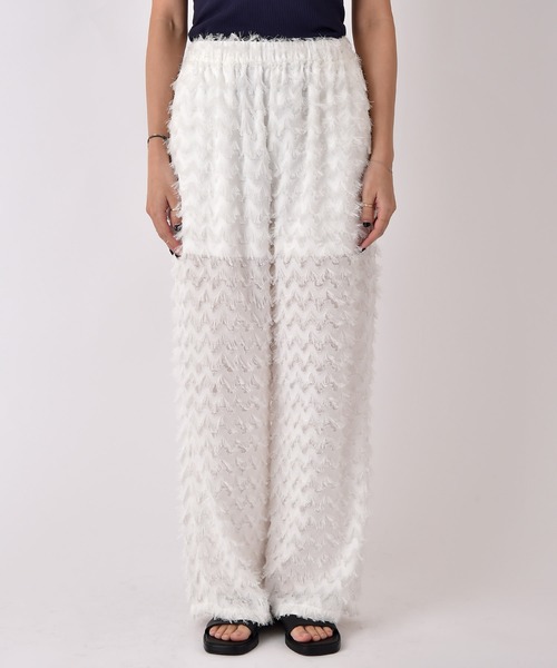 AKTE（アクテ）の「ジャガードワイドパンツ（その他パンツ・レディース・ブラック/ホワイト・TALL/FREE）」の9枚目の写真