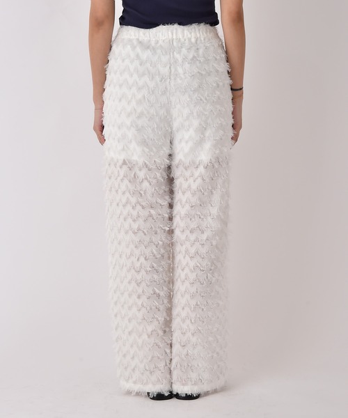 AKTE（アクテ）の「ジャガードワイドパンツ（その他パンツ・レディース・ブラック/ホワイト・TALL/FREE）」の7枚目の写真