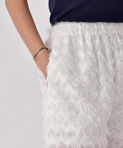 AKTE（アクテ）の「ジャガードワイドパンツ（その他パンツ・レディース・ブラック/ホワイト・TALL/FREE）」の5枚目の写真