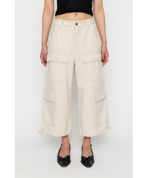 LAGUA GEM(ラグアジェム)の「LOOSEY ANKLE パンツ(カーゴパンツ・レディース・アイボリー/ブラック/カモフラージュ・X-SMALL/SMALL/MEDIUM)」の12枚目の写真