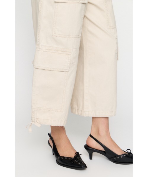 LAGUA GEM(ラグアジェム)の「LOOSEY ANKLE パンツ(カーゴパンツ・レディース・アイボリー/ブラック/カモフラージュ・X-SMALL/SMALL/MEDIUM)」の18枚目の写真