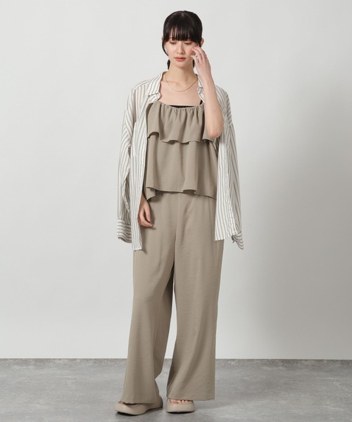 LAKOLE(ラコレ)の「リネンブレンドBIGシャツ / 642805(シャツ/ブラウス・レディース・レッド/チャコール/ブルー/オフホワイト/ライトベージュ・FREE)」の8枚目の写真