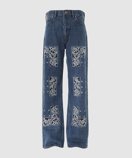 NOMA t.d.(ノーマティーディー)の「Bandana Embroidery Denim Pants(デニムパンツ・メンズ・その他2/その他3/その他1・3/2)」の1枚目の写真