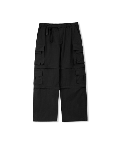 MUSINSA STANDARD（ムシンサスタンダード）の「[シティレジャー] 3WAYベルト付きマルチカーゴパンツ (4色)（スウェットパンツ・メンズ・ブラック/グレイッシュベージュ/ブルーグレー/ライトグレー・27/28/29/30/31/32/33/34/36/38/40/42/26）」の2枚目の写真