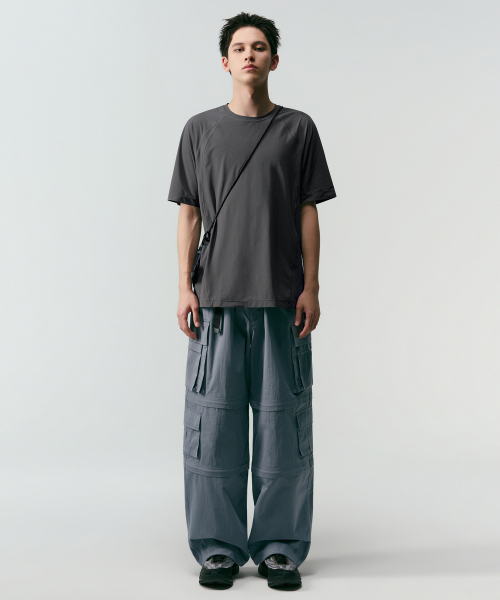 MUSINSA STANDARD（ムシンサスタンダード）の「[シティレジャー] 3WAYベルト付きマルチカーゴパンツ (4色)（スウェットパンツ・メンズ・ブラック/グレイッシュベージュ/ブルーグレー/ライトグレー・27/28/29/30/31/32/33/34/36/38/40/42/26）」の8枚目の写真
