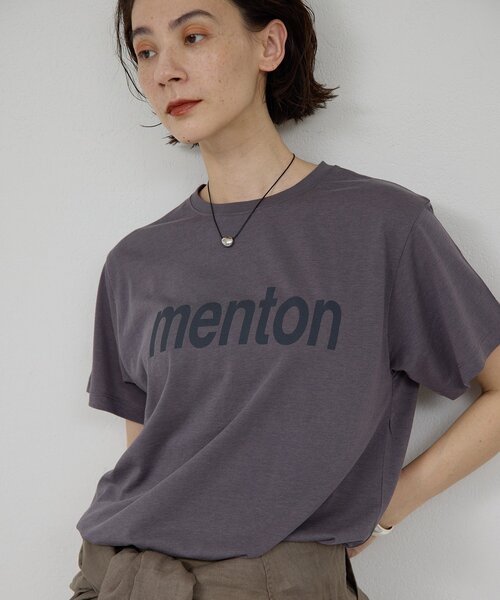 GALLARDAGALANTE（ガリャルダガランテ）の「MENTON Tシャツ（Tシャツ/カットソー・レディース・ベージュ/チャコールグレー/ホワイト・FREE）」の3枚目の写真