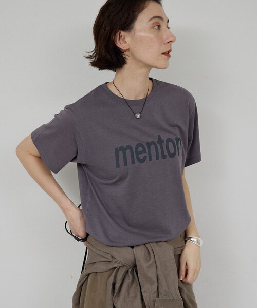 GALLARDAGALANTE（ガリャルダガランテ）の「MENTON Tシャツ（Tシャツ/カットソー・レディース・ベージュ/チャコールグレー/ホワイト・FREE）」の12枚目の写真