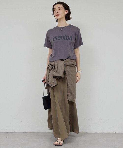 GALLARDAGALANTE（ガリャルダガランテ）の「MENTON Tシャツ（Tシャツ/カットソー・レディース・ベージュ/チャコールグレー/ホワイト・FREE）」の15枚目の写真
