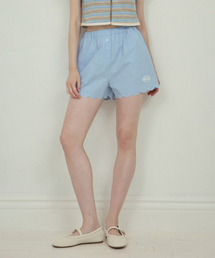 Wave scallop shorts_Sky blue(O25-PT07)