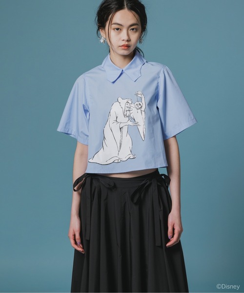 NON TOKYO(ノントーキョー)の「NON TOKYO/ノントーキョー/プルオーバーコウモリシャツ(シャツ/ブラウス・レディース・サックスブルー/ホワイト/グレー・F)」の3枚目の写真